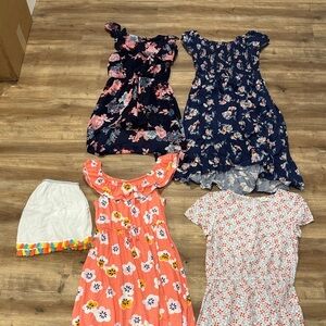 5 items! Floral Kids Dresses - Pink, Blue, White GAP kids, Cat & Jack, Justice